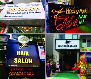 Mẫu Biển Quảng Cáo Tóc M